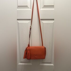 Tory Burch melon / pink / orange leather Crossbody Bag